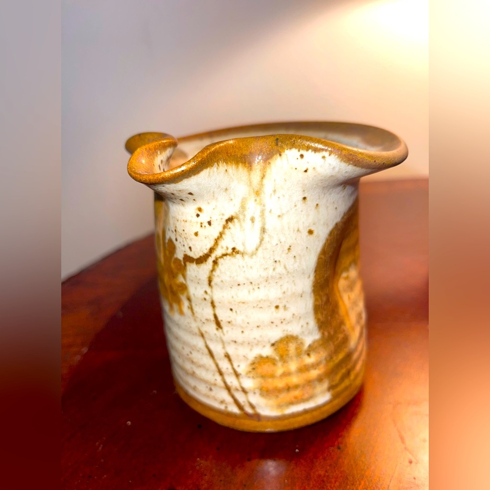 Vintage Wishon Harrell Signed Dated 1989 Num 0203 Muncie Ind Stoneware Pottery